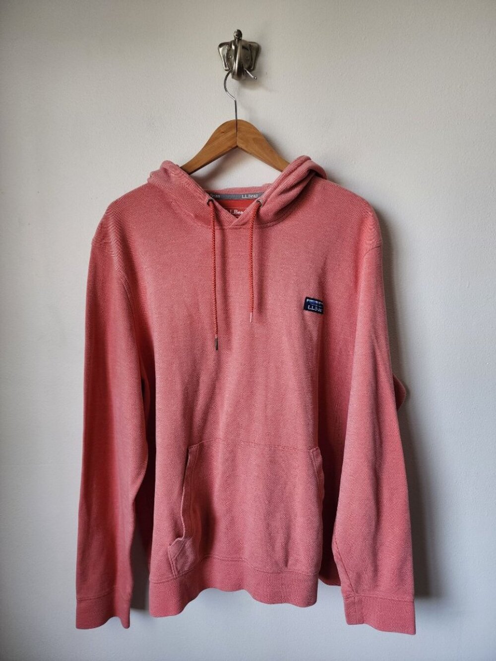 L.L. Bean pink knit hoodie XXL